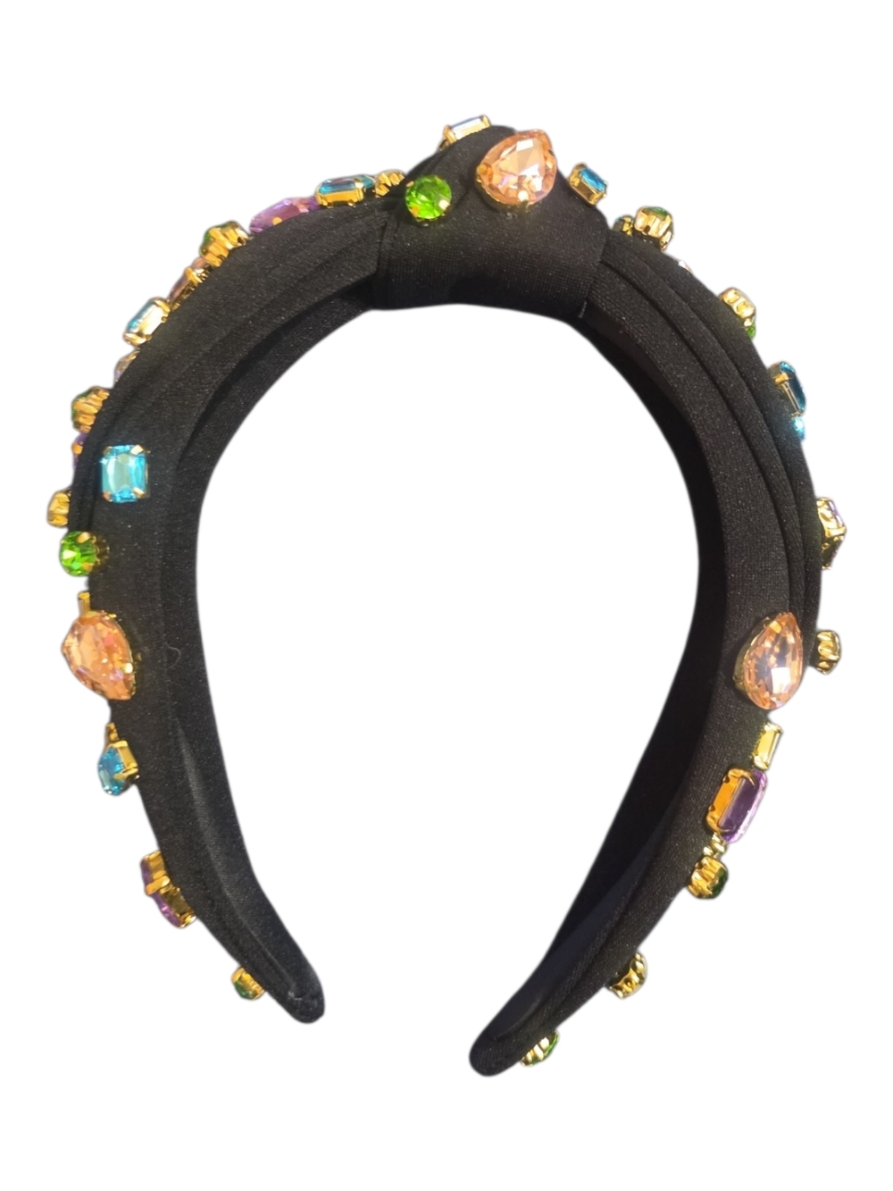 NWOT Black Padded Jewel Headband with Bling